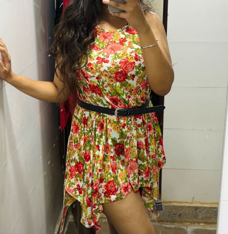 Floral Print Sleeveless dress
