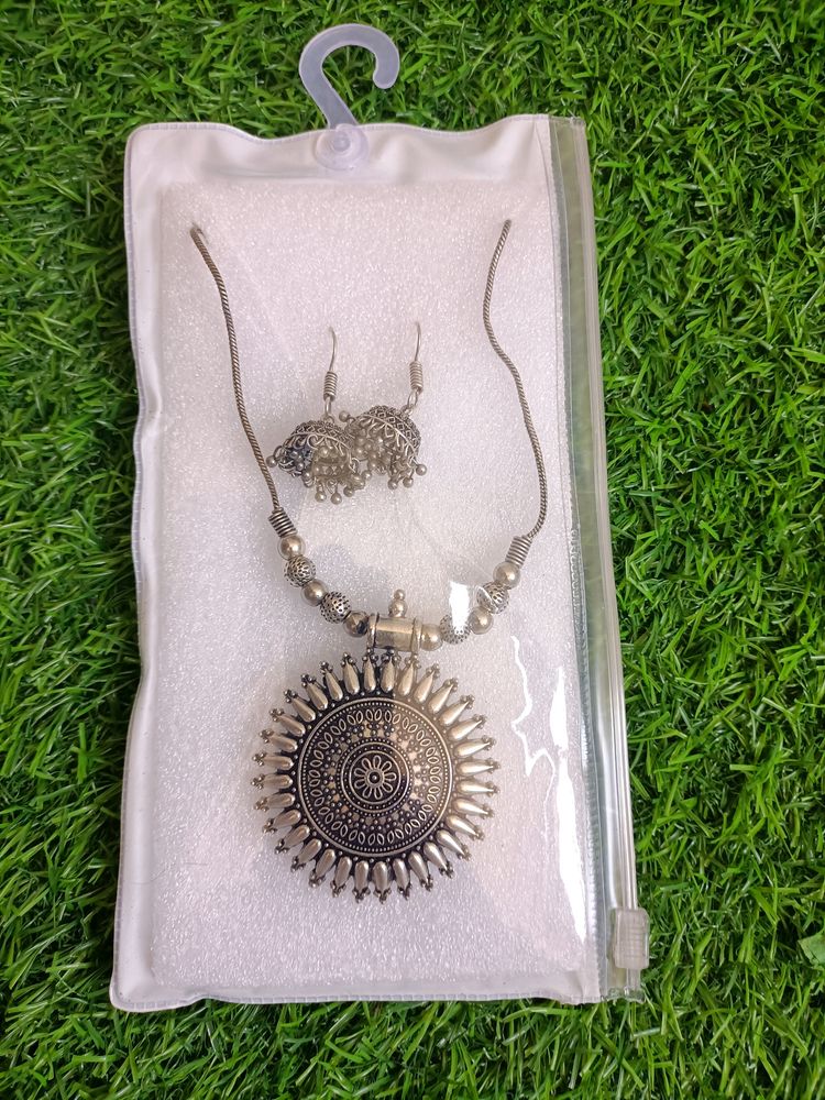 New Sliver Oxidized Jewellary Set