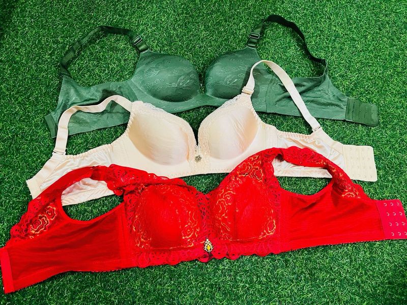 34 size padded Comfortable Bras - Pack of 3