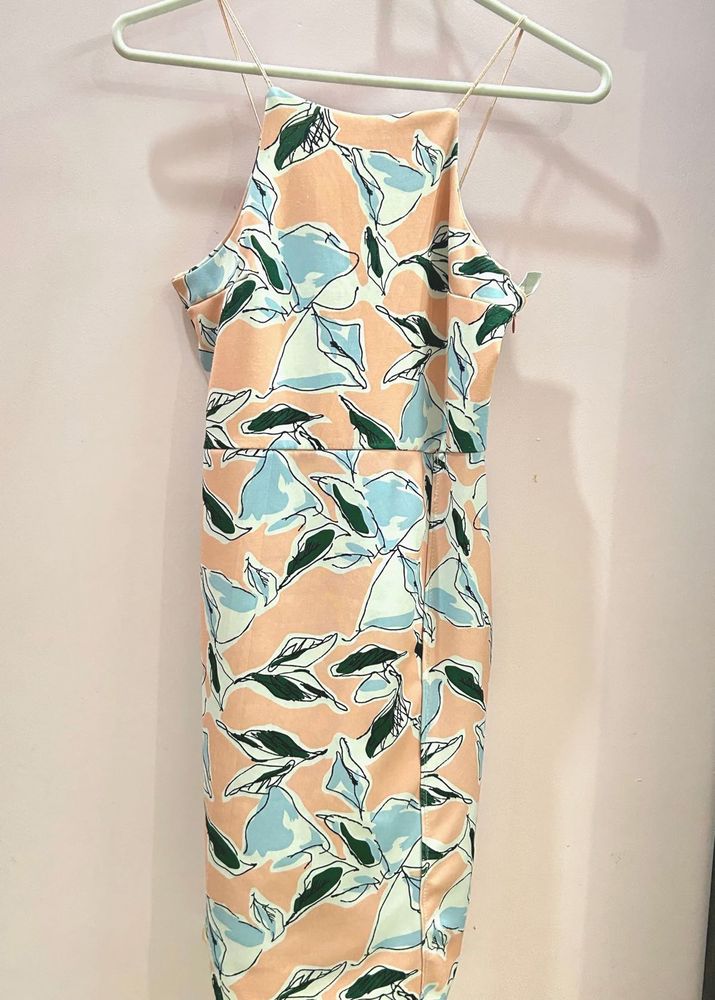 Floral Print Midi Dress| Size XS