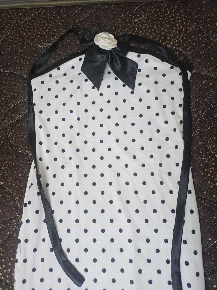 Polka Dot Halter Neck Blouse
