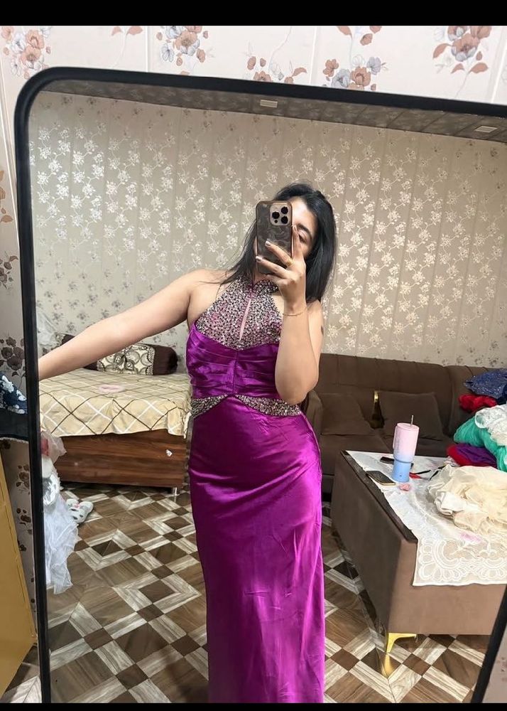 Elegant Purple Evening Gown🎀🦋🌻