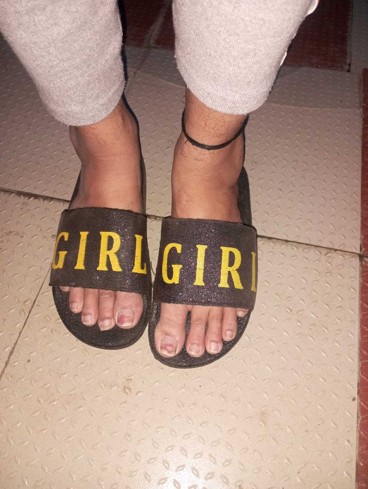 Girl Glitter Slides