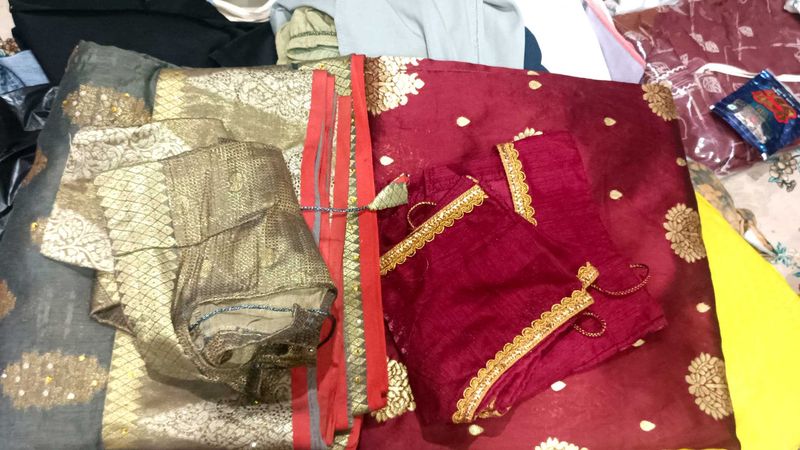 cotton silk saree with blouse so beautiful Sare