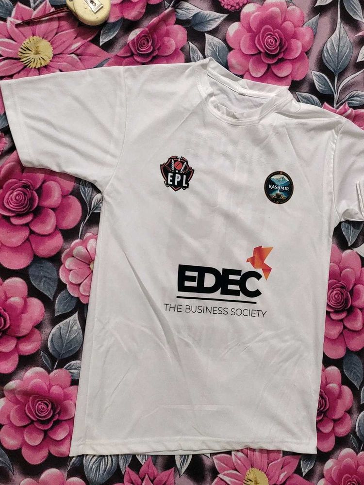 White EPL &amp; EDEC Business Society T-Shirt