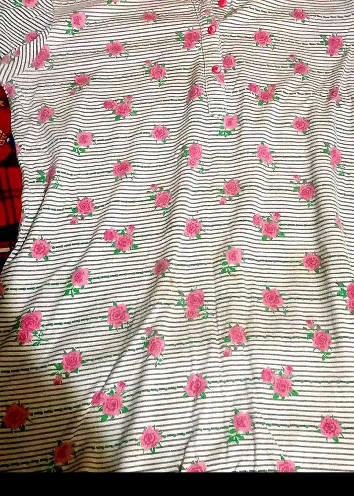 Floral Striped Top