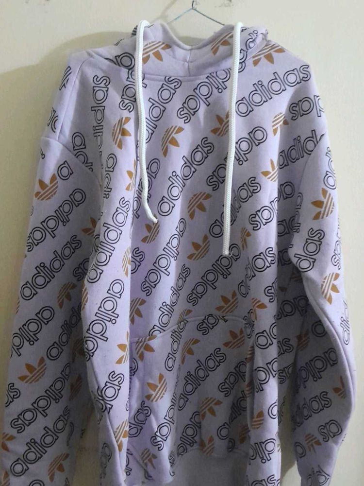 Vintage 90%.off Sale Addidas All-Over Print Hoodie