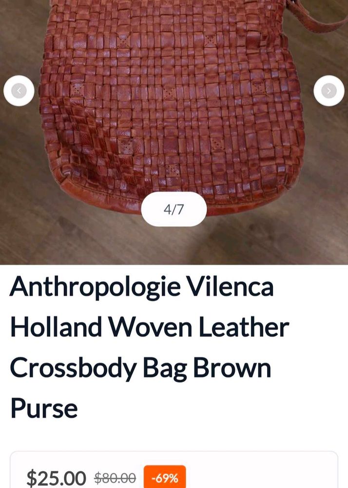 Woven Leather Crossbody Bag
