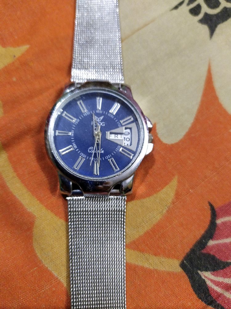 Steel Band Wrist Watch