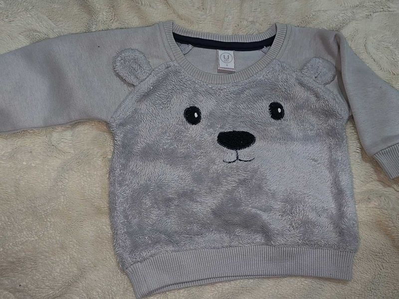 Cozy Bear Face Sweatshirt