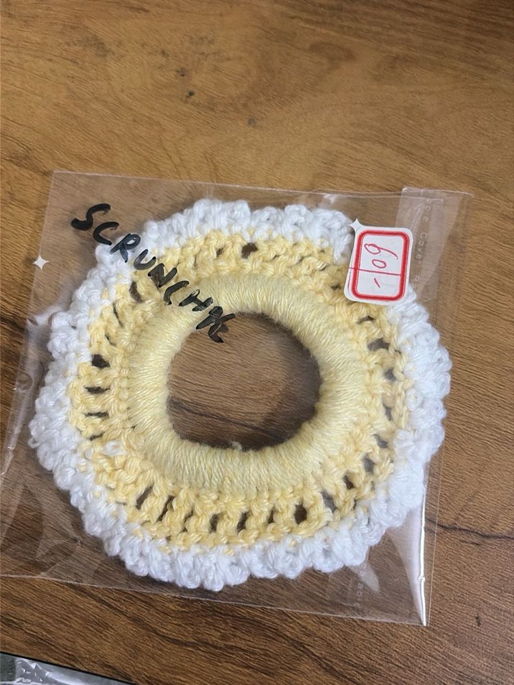 Handmade Crochet Scrunchie