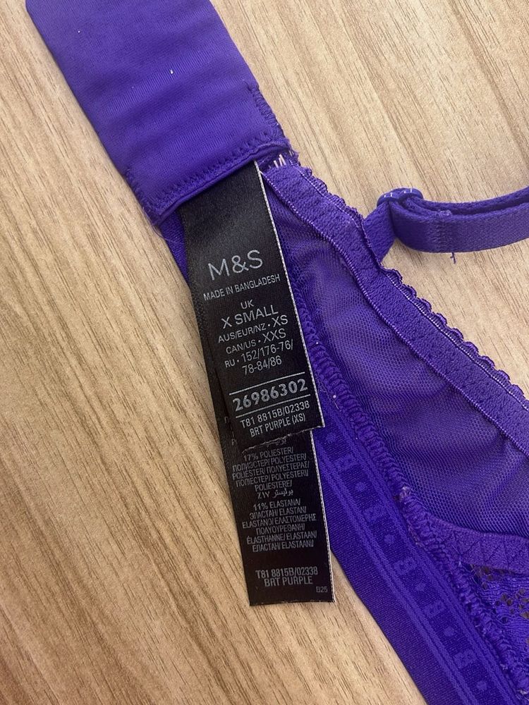 Mark&amp;Spencer Purple Lace Trim Bra