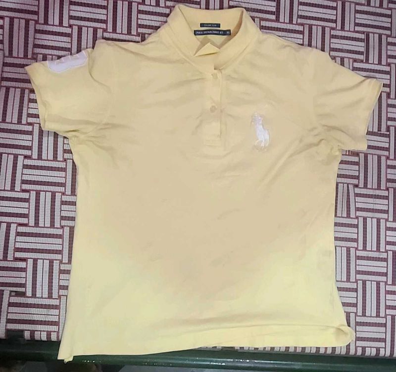 Pale Yellow Polo T-Shirt