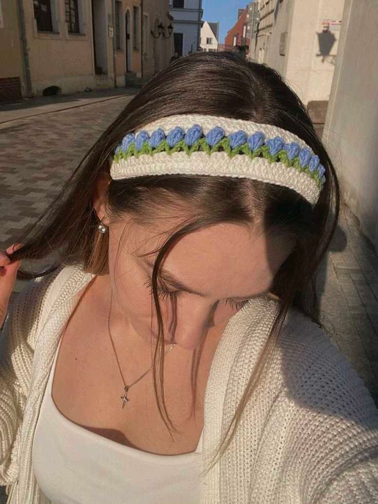 Crochet Floral Headband