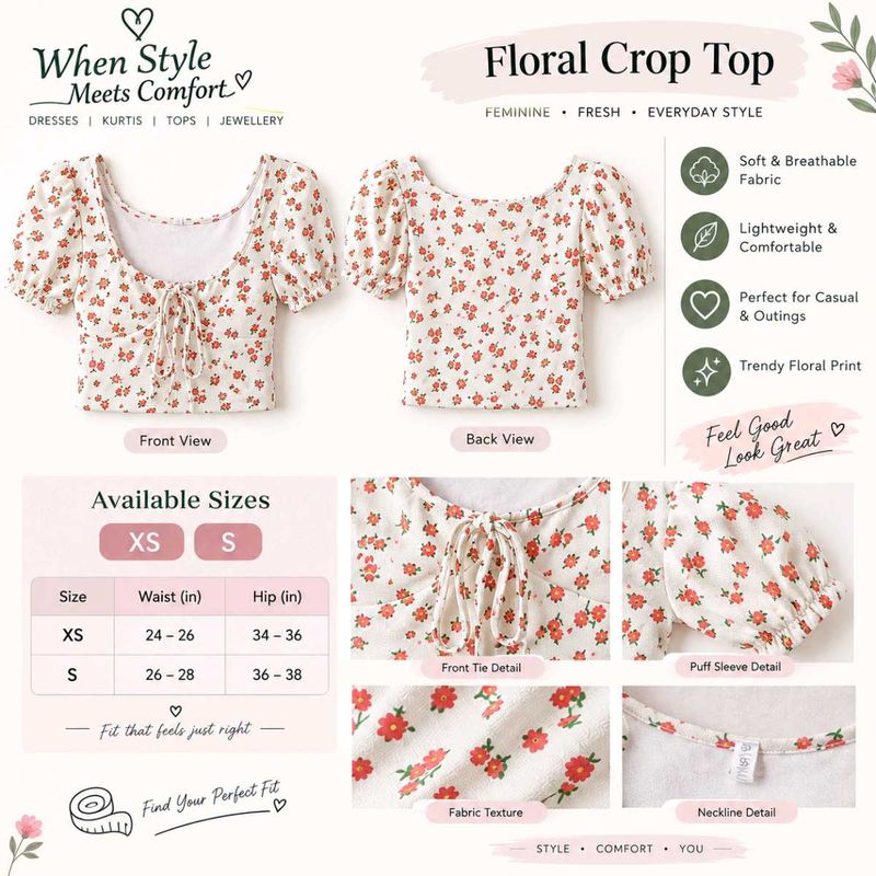 Floral Crop Top