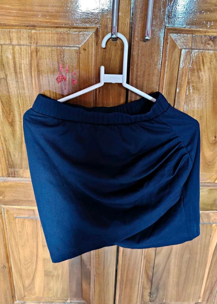 RUCHED DARK NAVY BLUE Skirt