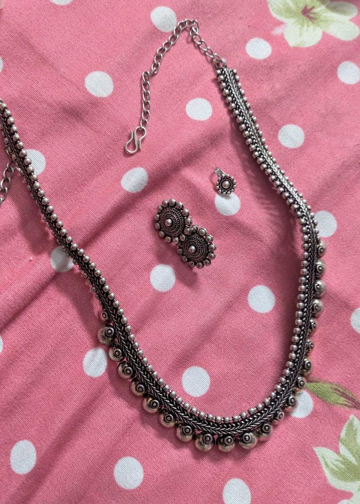 oxidised jwellery set