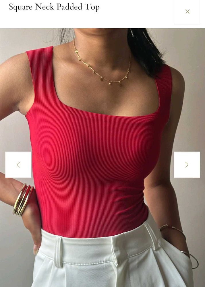 Ribbed Padded Top