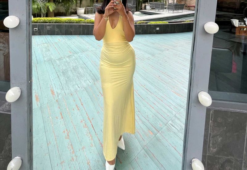 Flowy Yellow Maxi Dress
