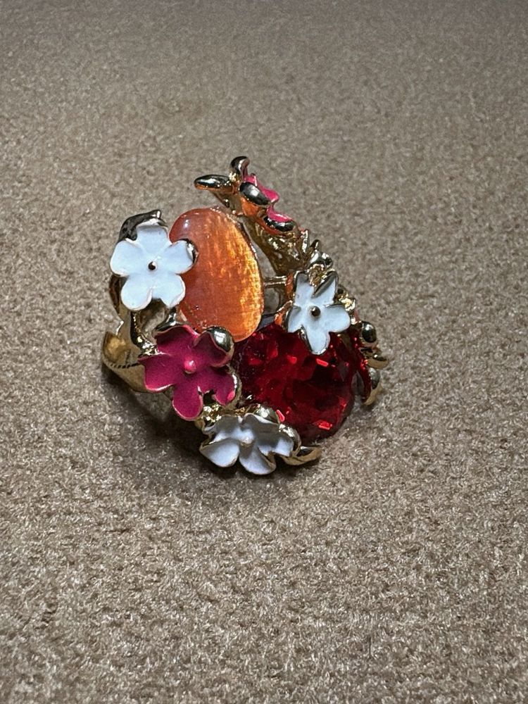 Unique Floral Statement Ring