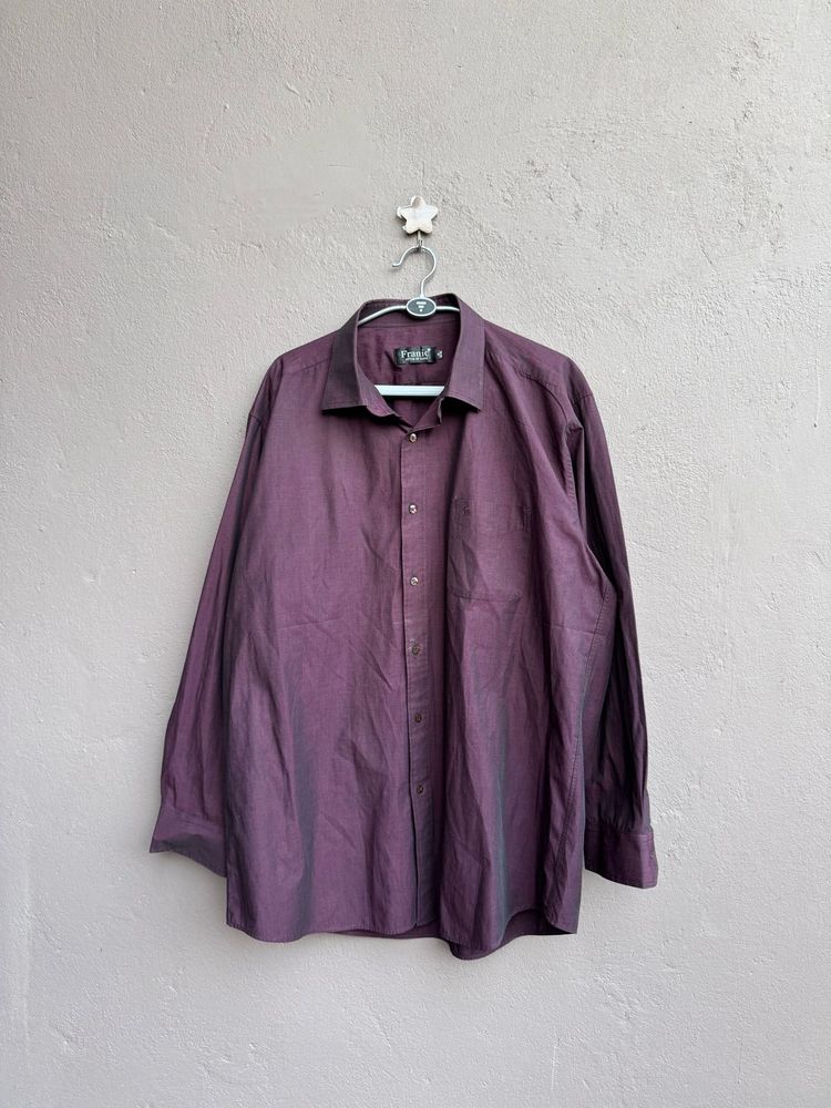 Men's Purple Long Sleeve Shirt