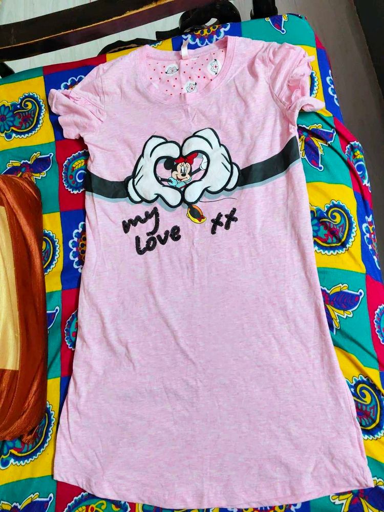 Cute Minnie Mouse "My Love" Nightgown