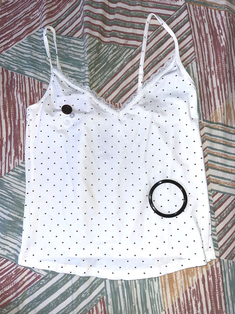 polka dot cami top🩷🌀🩷🌀
