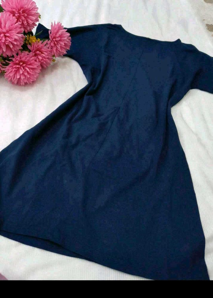 Classic Navy Blue Dress