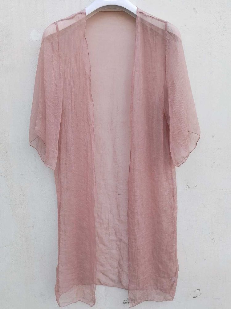 combo long boho Sheer Kimono Style Top