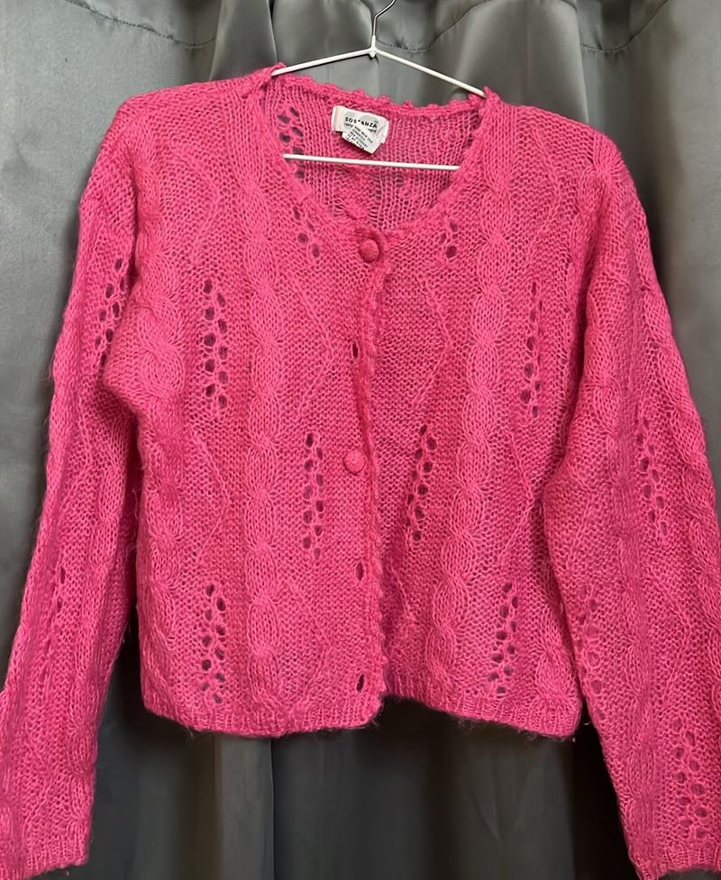 Barbie Pink Crop Sweater