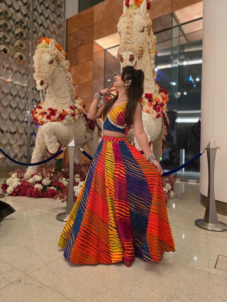 Stylish Multicolour Lehenga Choli for Function or