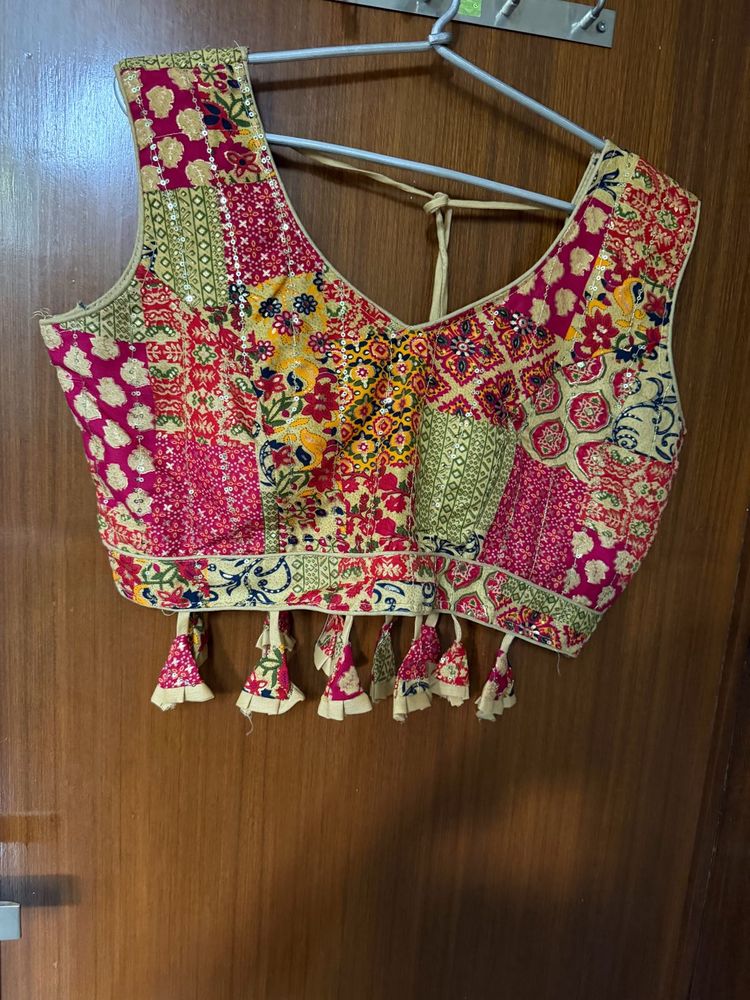 Boho Patchwork Blouse with Tassels perfect for Nav