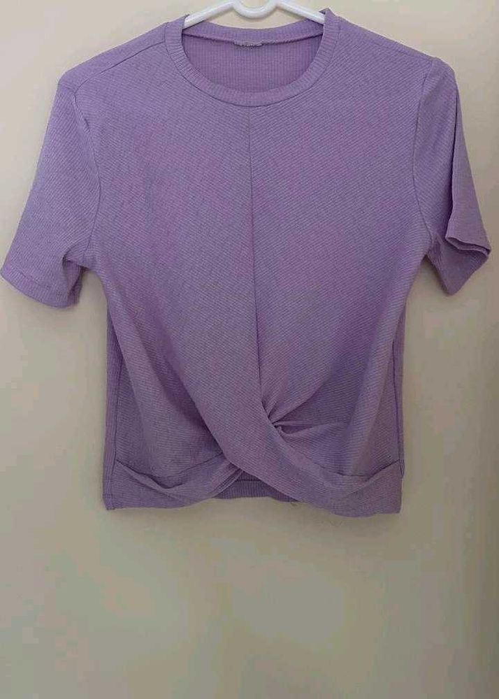 Lavender Twist Front Top