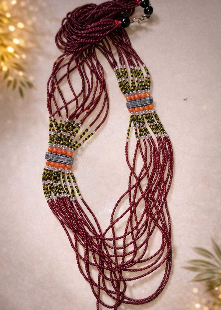 Bohemian Beaded Statement Necklace