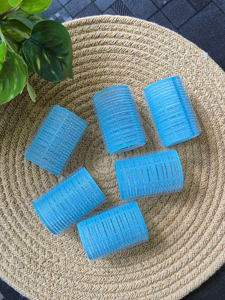 Blue Hair Curlers