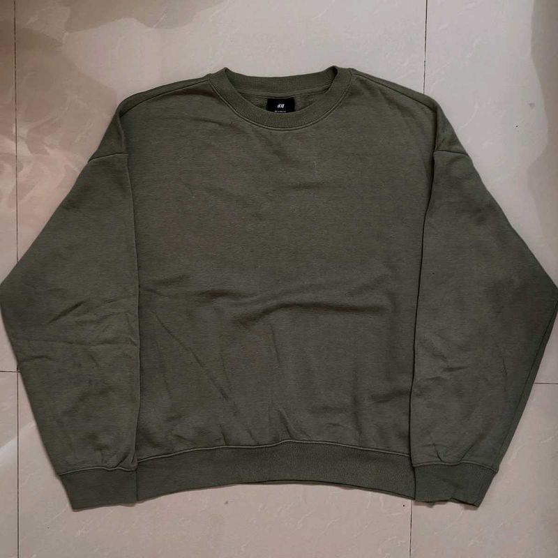 Olive Green H&amp;M Sweatshirt