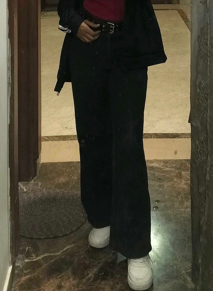 Black Baggy women's Jeans