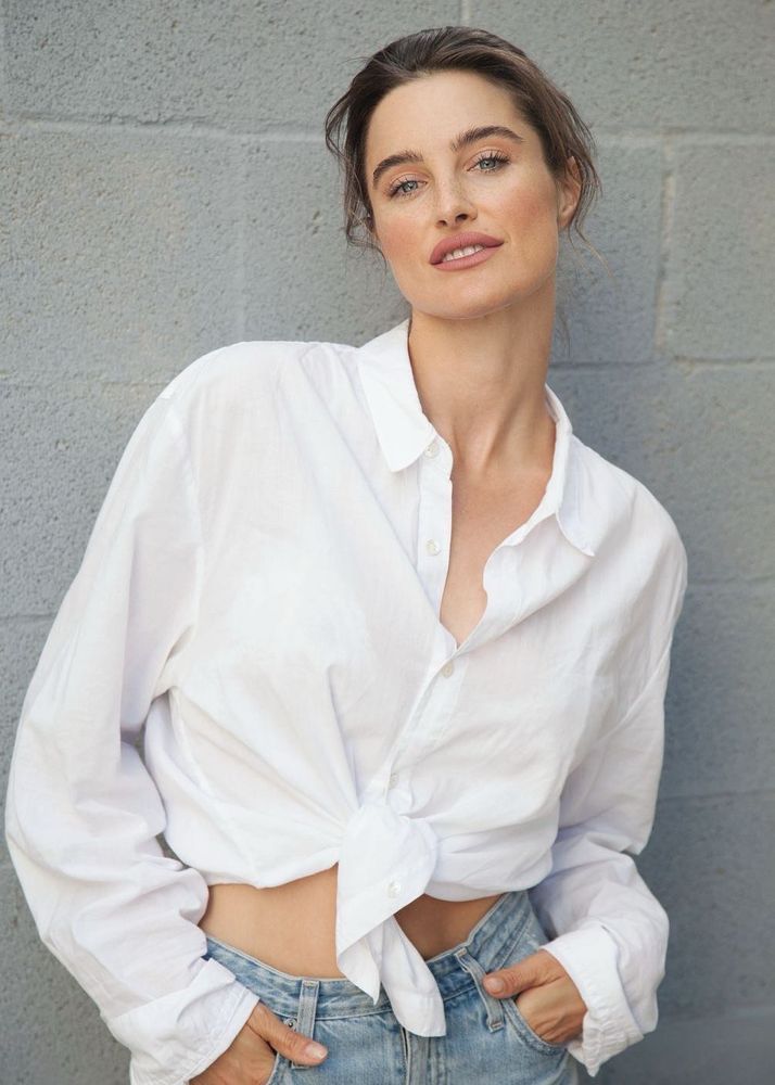 H&amp;M Button Down Tie Up Shirt