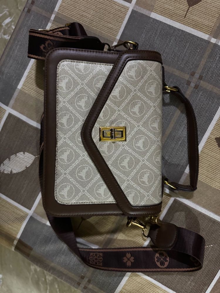 Stylish Monogram Crossbody Bag