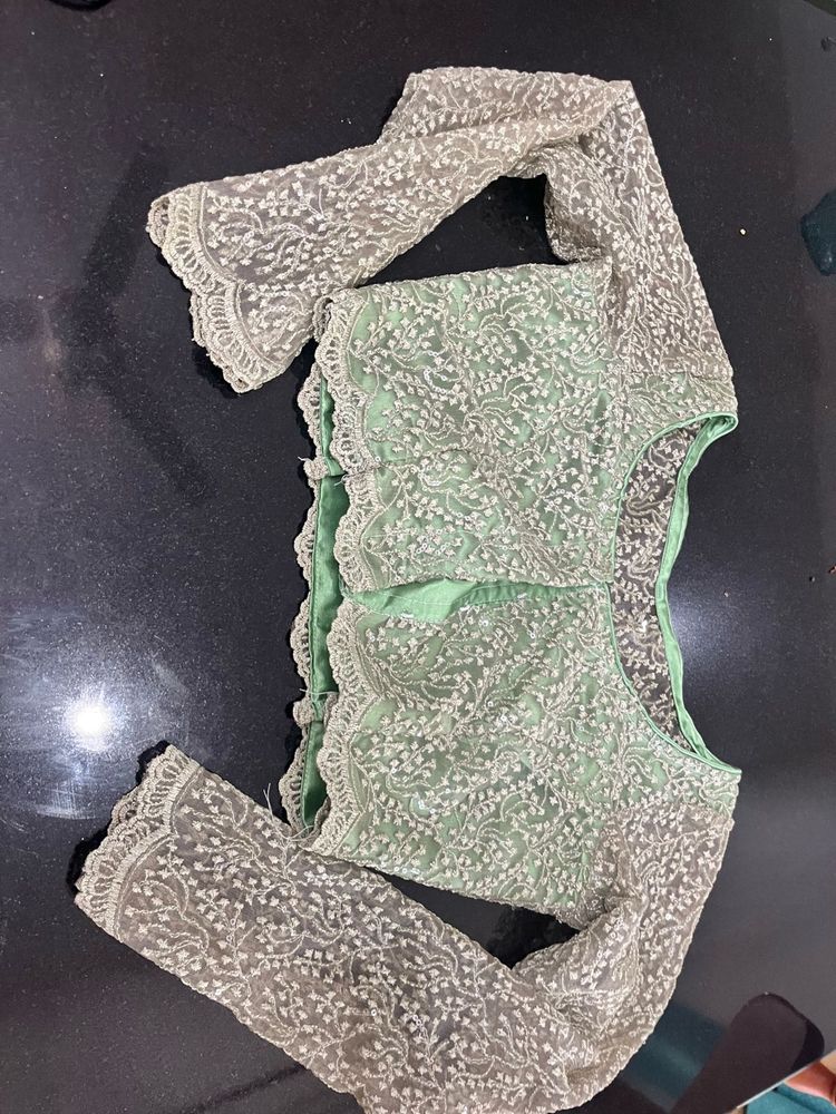 Designer Net Embroidered Blouse