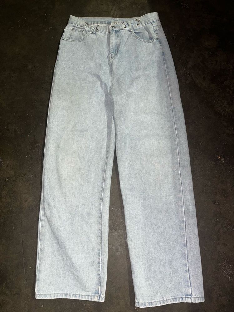 wide leg denim jeans