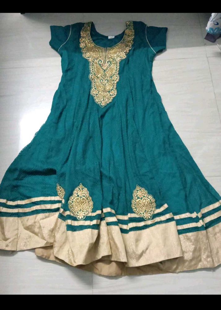 Beautiful Teal Anarkali Kurta