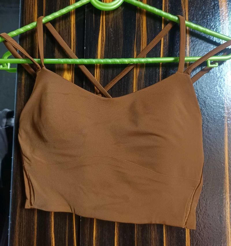 Comfortable Brown Sports Bra