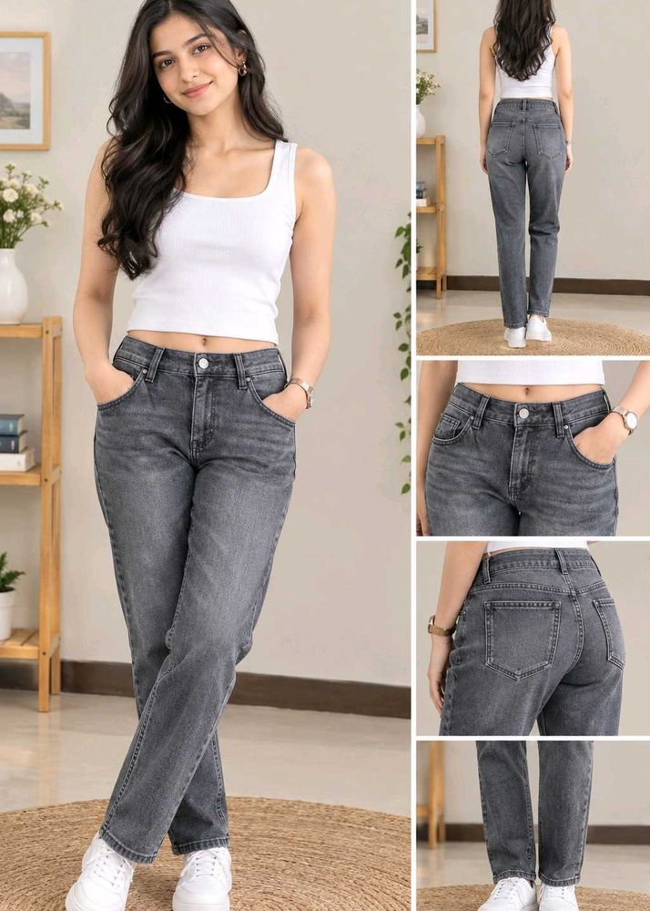 🖤✨ WOMEN’S GREY WASHED DENIM JEANS ✨🖤
