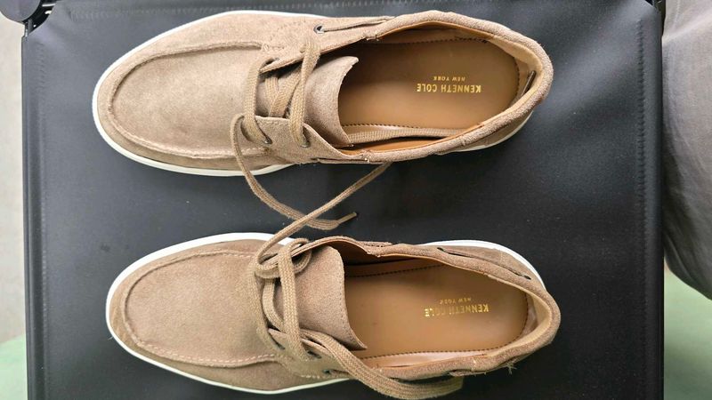 Men's Tan Suede Boat Shoes