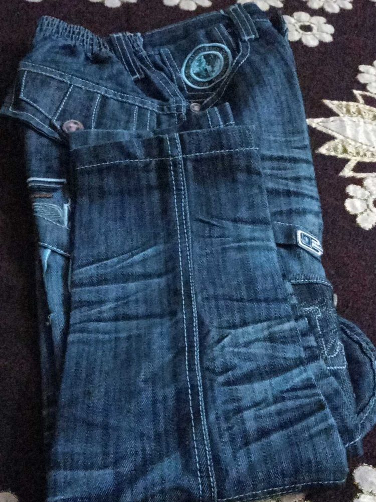Boys' Denim Cargo Pants