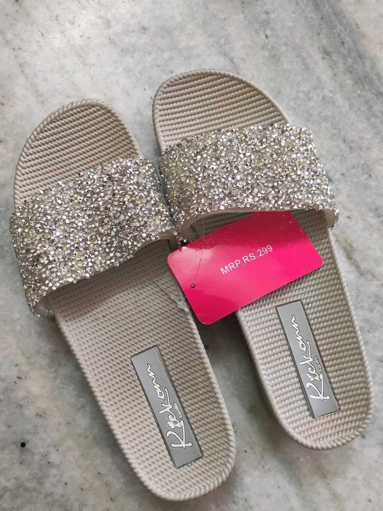 Sparkly Slide Sandals