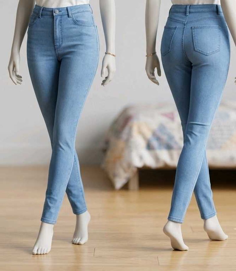 Light Wash High-Waisted Skinny Jeans