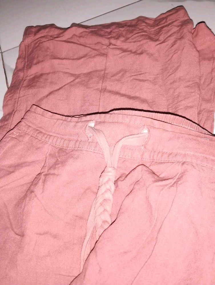 Pink Drawstring Pants