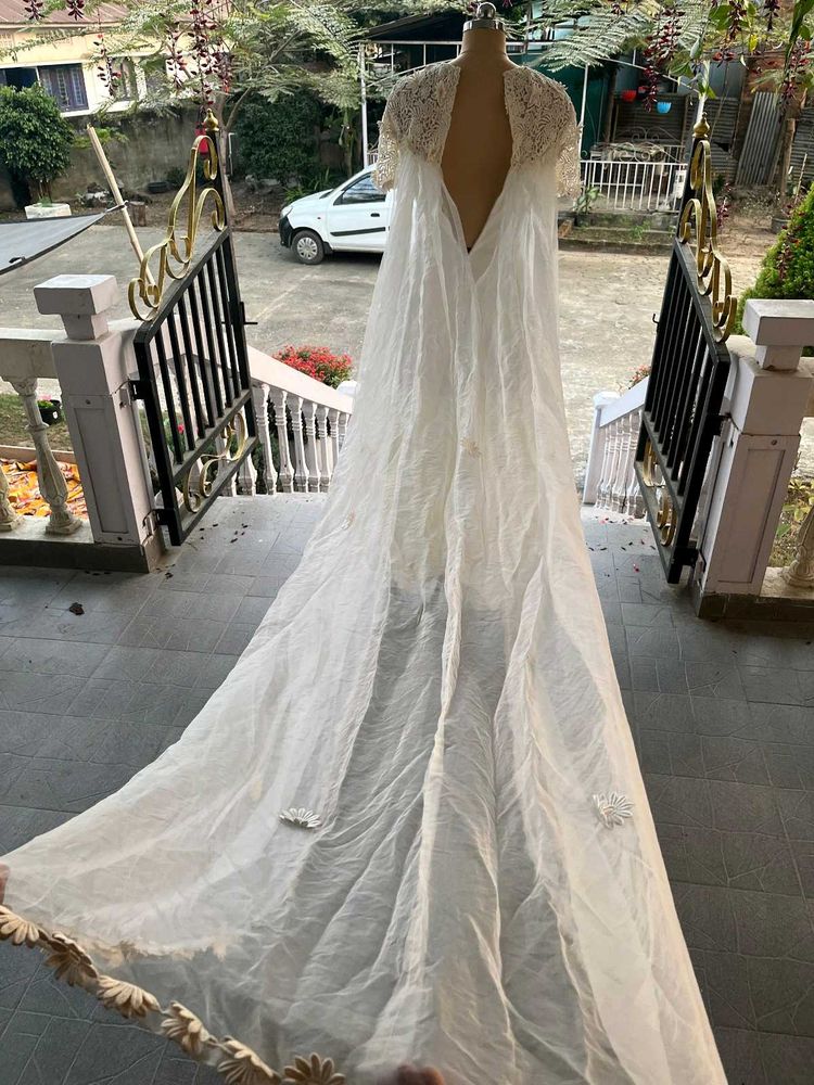 Elegant White Wedding Gown